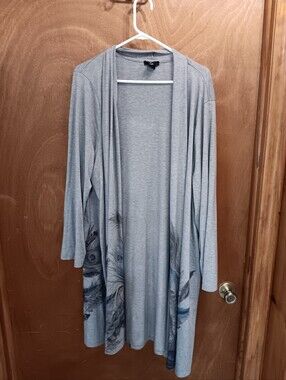 Leebe Plus Size 4X Grey Cardigan